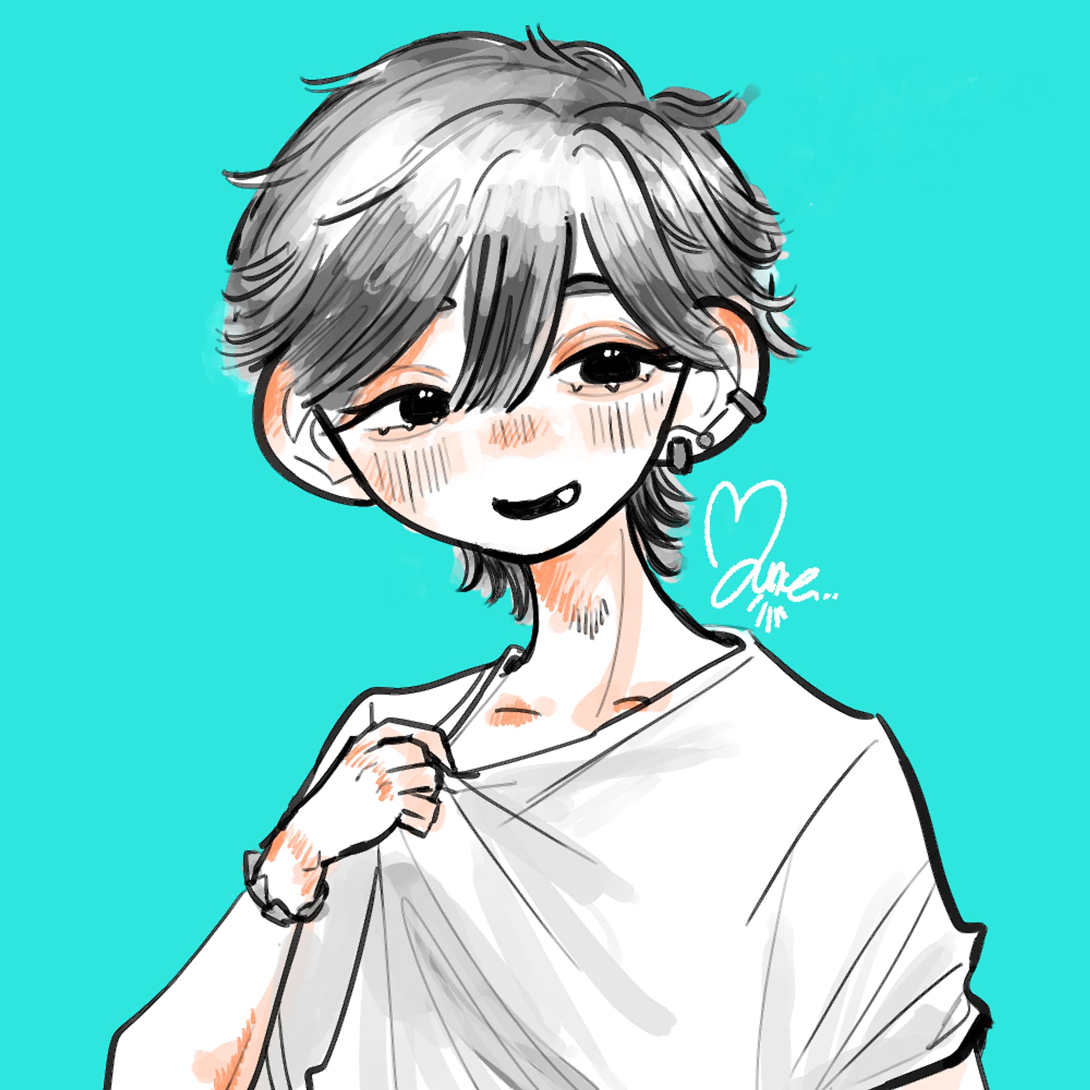 歌い手 Mutsuki様 アイコン用イラスト-1