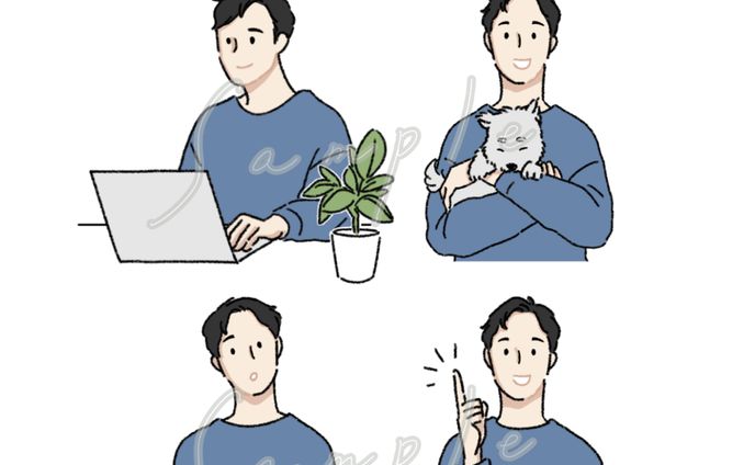 Wataru株式会社　SNS用カットイラスト
