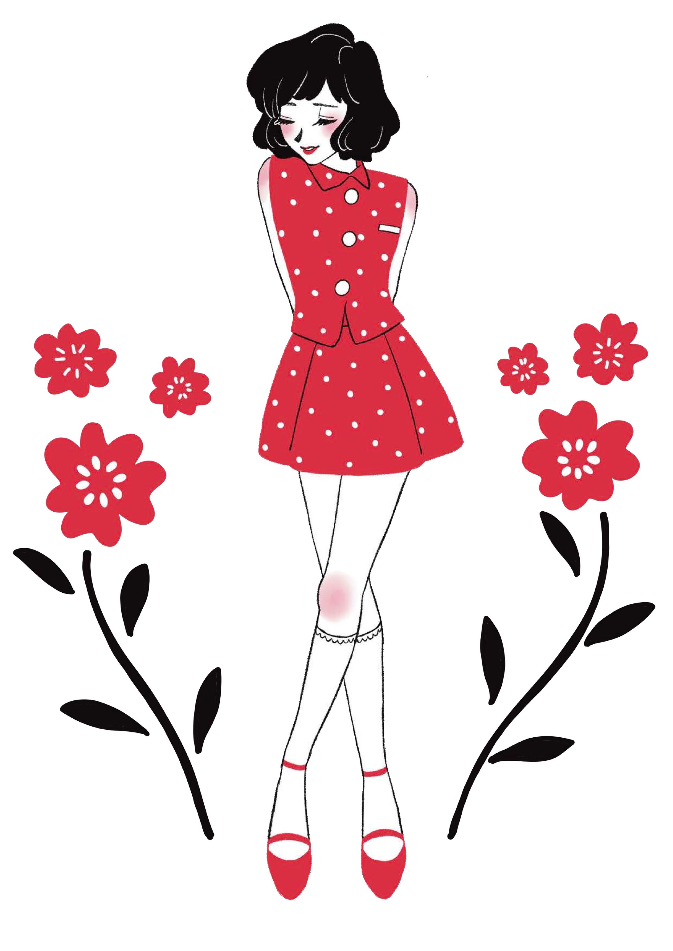 レトロな女の子-1