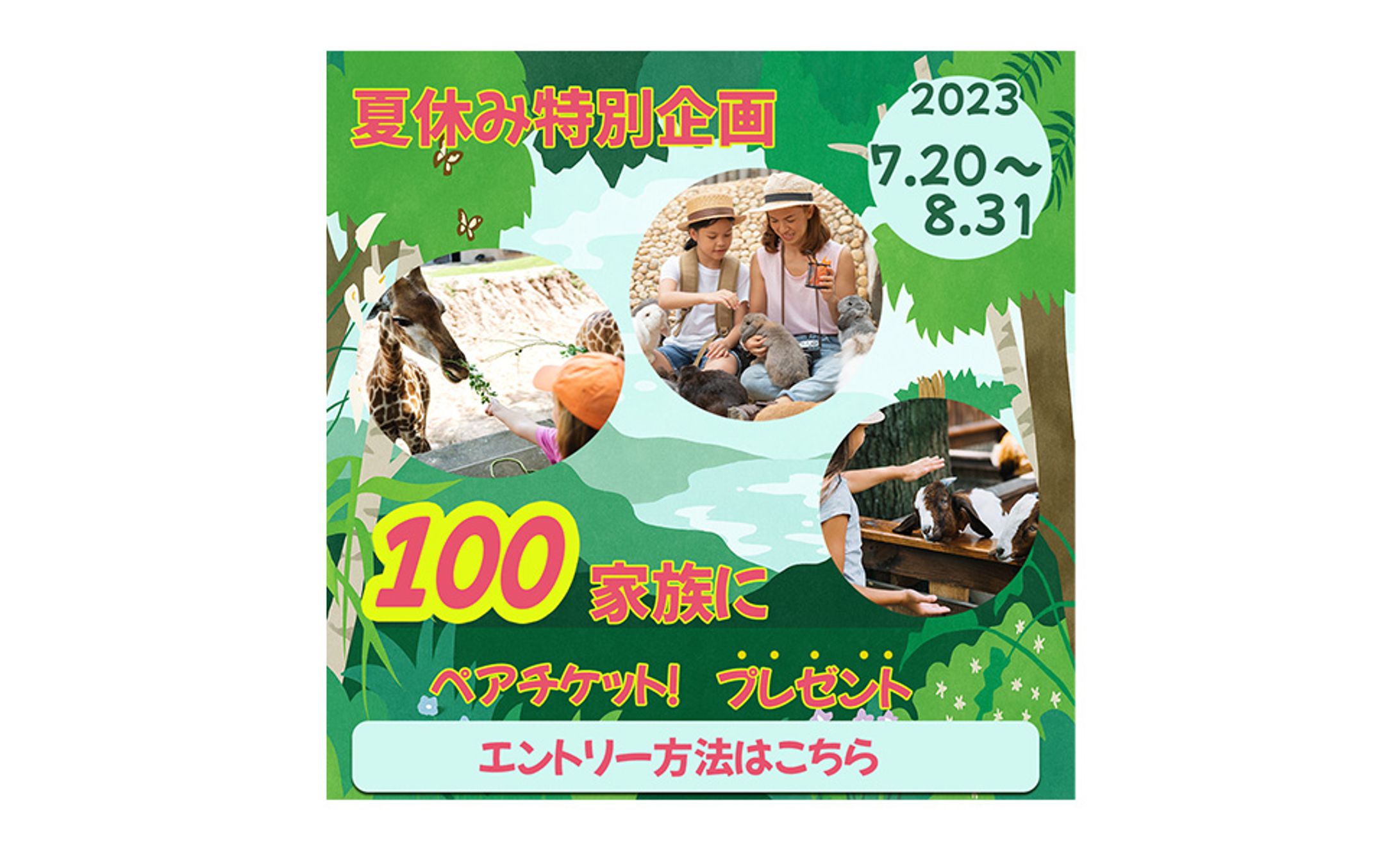 動物園「Zoo Paradise」バナー制作-1