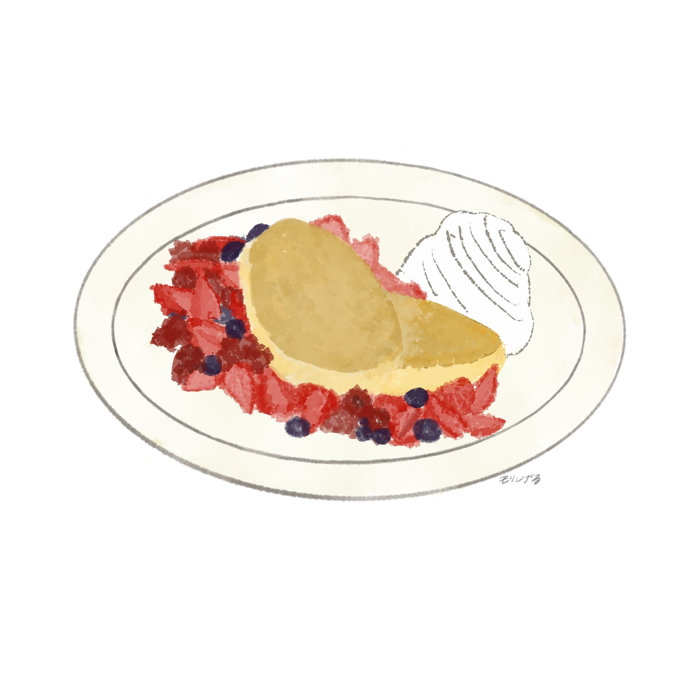 ベリーたっぷりパンケーキ　-1