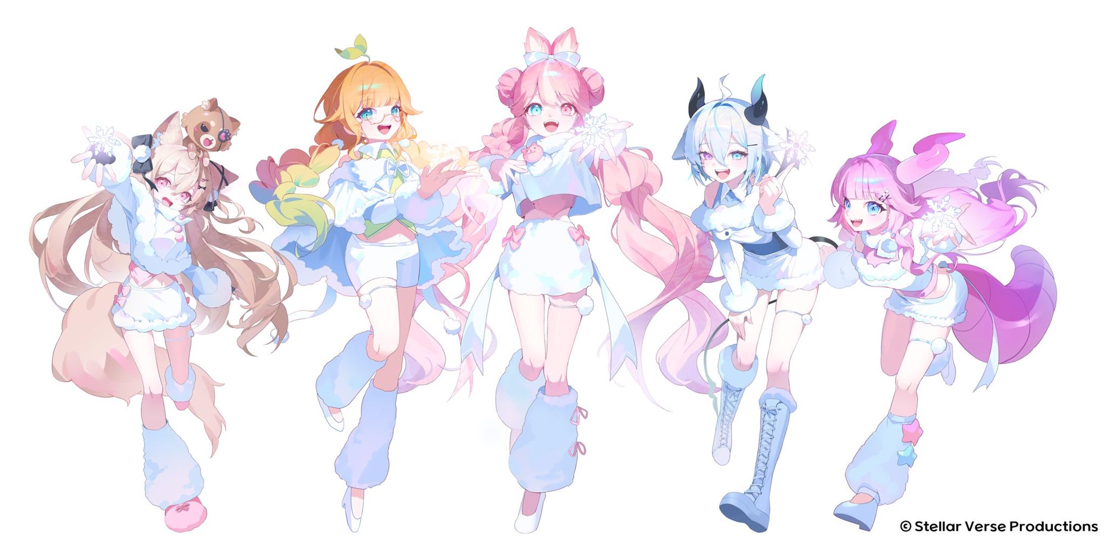 Stellar Verse Productions「Snow Halation」MVイラスト&グッズイラスト&衣装デザイン-1