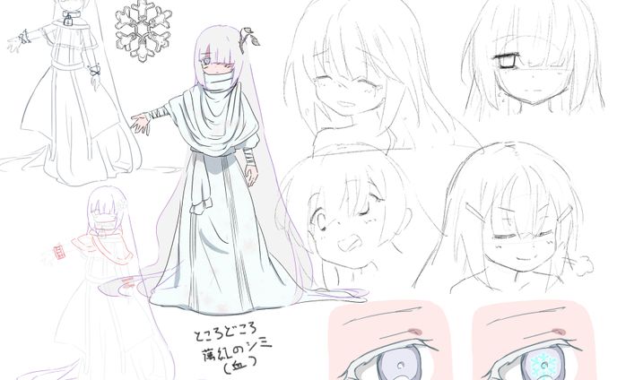 衣装/キャラクターデザイン、同人誌