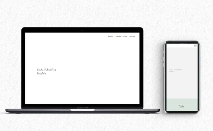 Webサイト｜自身のポートフォリオサイト