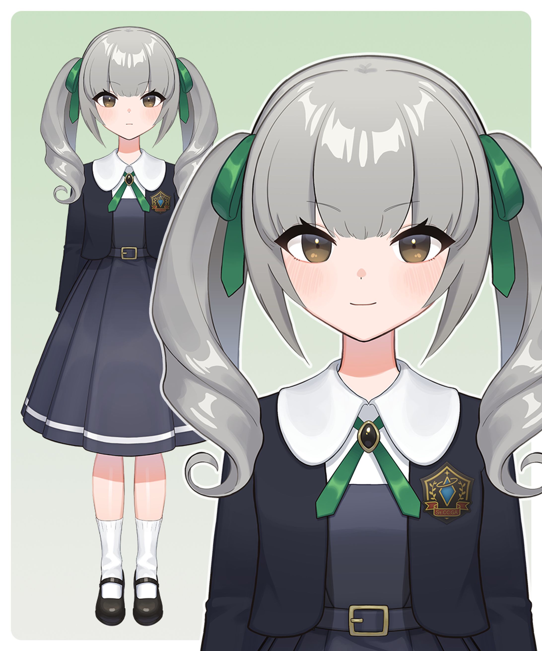 【Live2D販売モデル】お嬢様学校の学生の女の子-1
