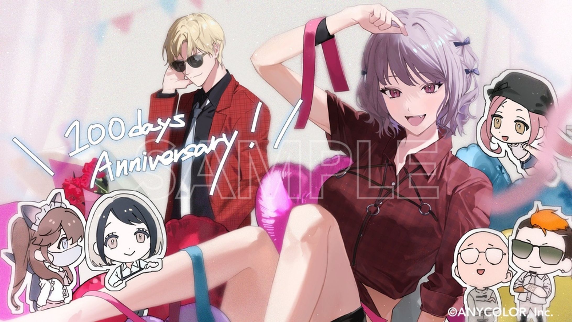 健屋花那様ストグラ100日記念イラスト-1