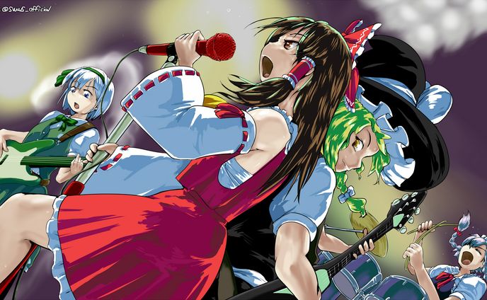 「東方Project」自機キャラ4人バンド