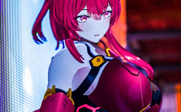 【撮影・モデル】オリジナル3Dモデル サイバーお狐ニンジャ