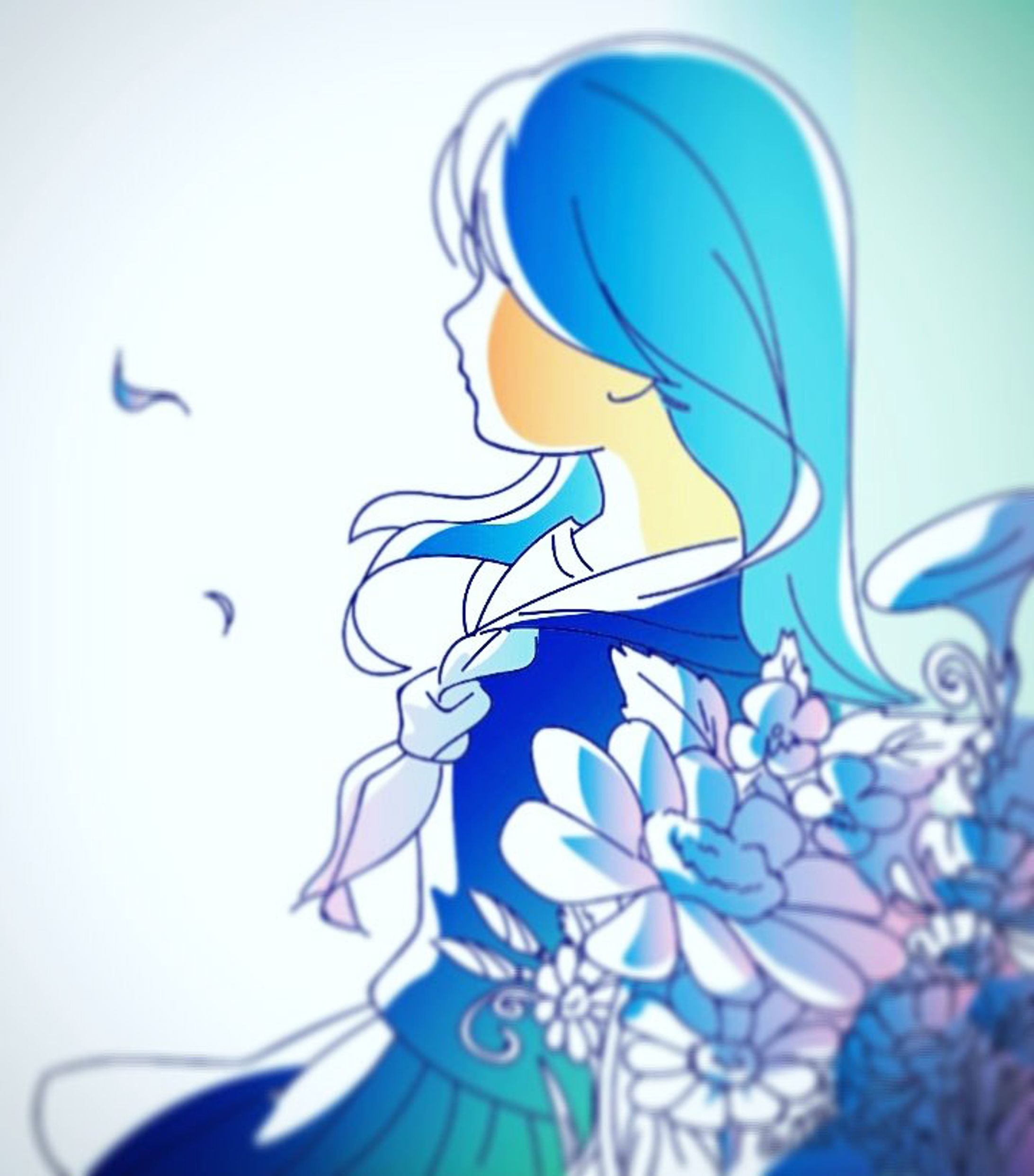 イラレ　少女-1
