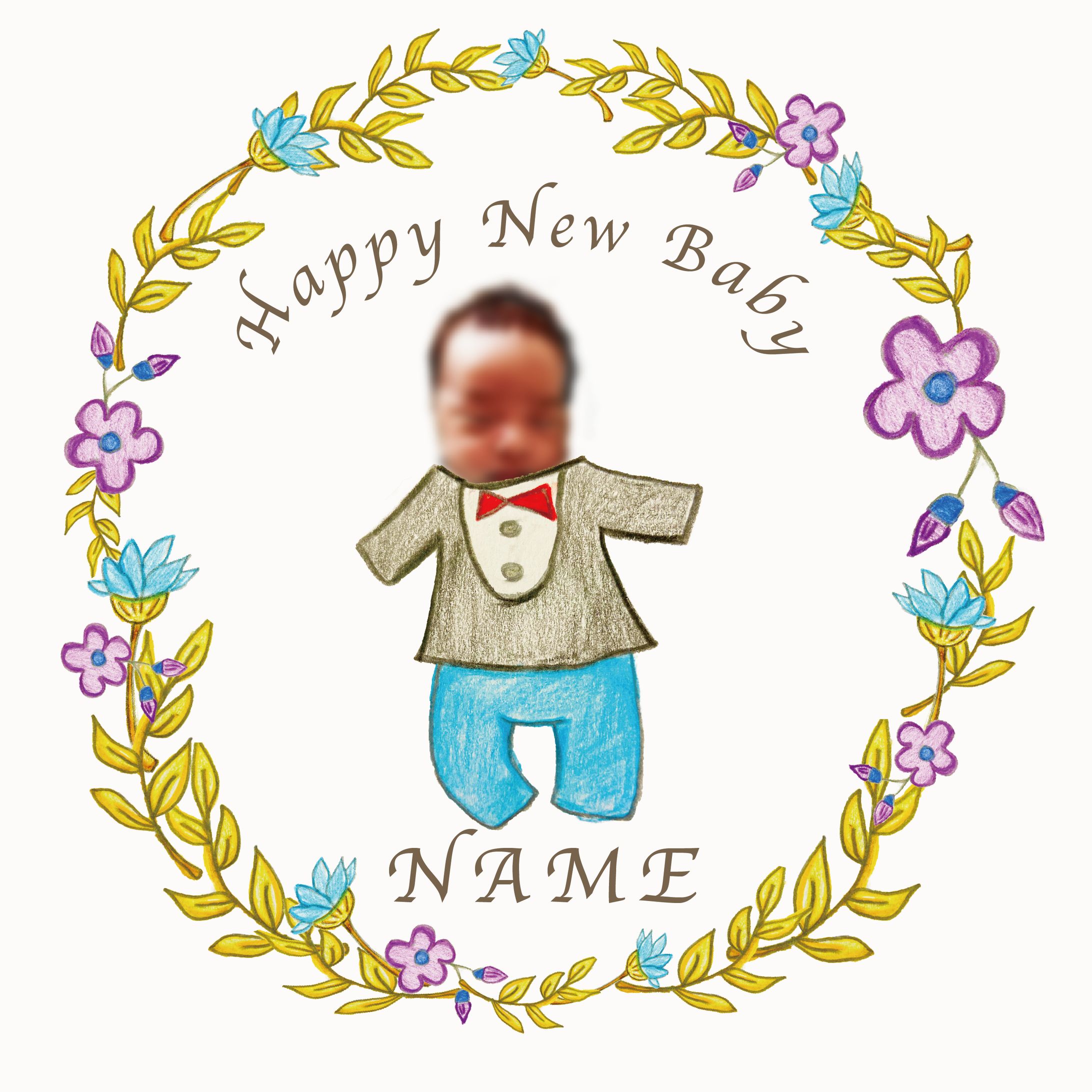 イラスト　出産祝い-1