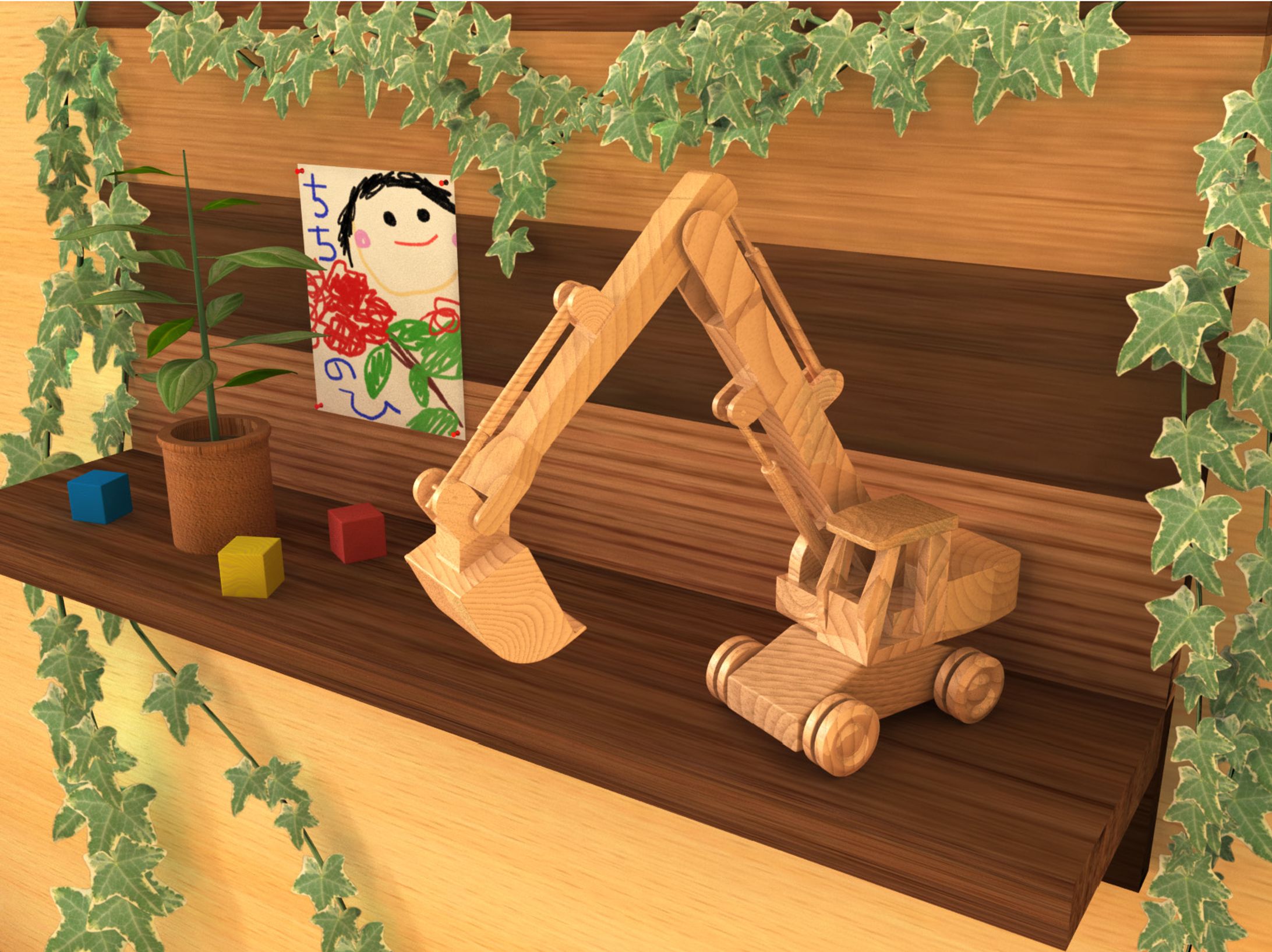 子供部屋(3Dモデリング)-1