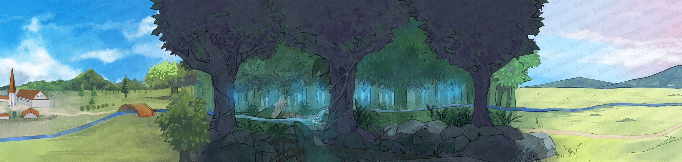 背景イラスト実績-1