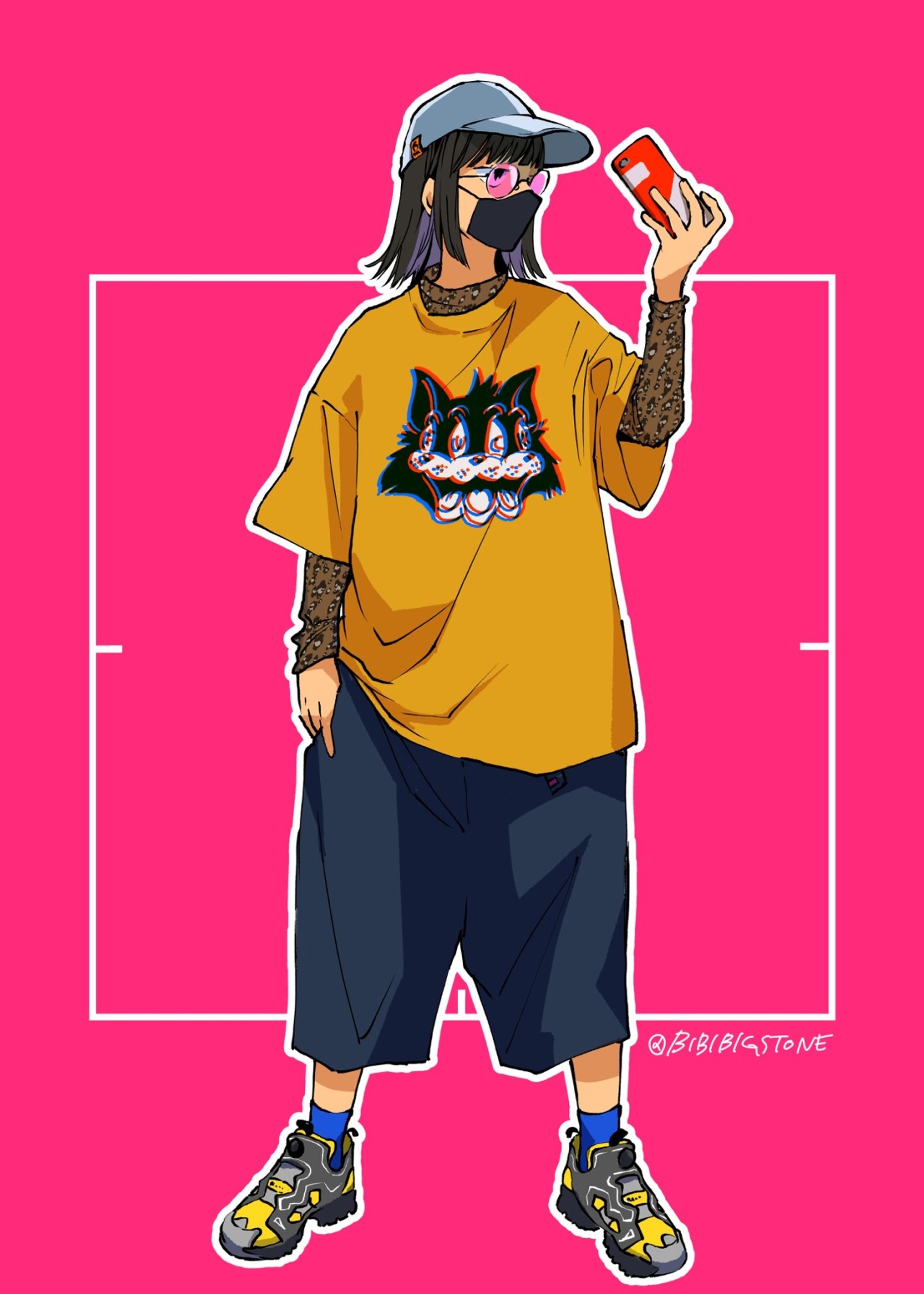 自主制作-ファッションイラスト-1