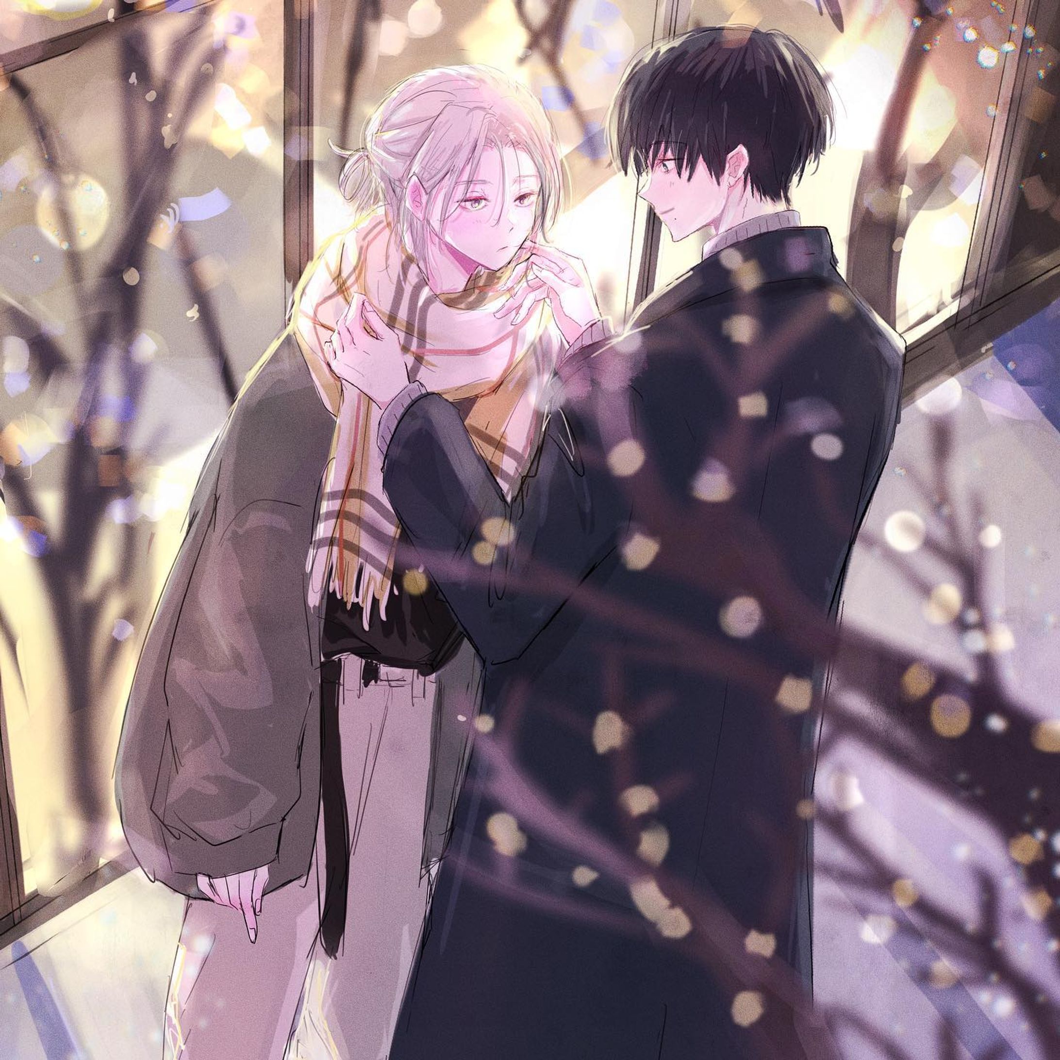 🧣

主にTwitterを活用されてるイラストレーターのうごんばさんのキャラをお借りして描かせていただきました。

人の子を描くの楽しいけどとても緊張しますね、、失敗したくない気持ちと可愛くしたい気持ちで仕上げが永遠に終わらなかった、、。

うごんばさんの絵大好きだーー！

#泉月と聡一
#イラスト
#イラストグラム 
#イラスト好きな人と繋がりたい 
#絵が好きな人と繋がりたい 
#イラストレーター
#男の子イラスト
#いらすとぐらむ
#illustration
#illust
#illustagram 
#artwork
#painting 
#procreate
#軽美術部のみんなでフォローし合おう 

#插图 #插图画家 #藝術 
 
#創作bl

#一枚絵#装画-1