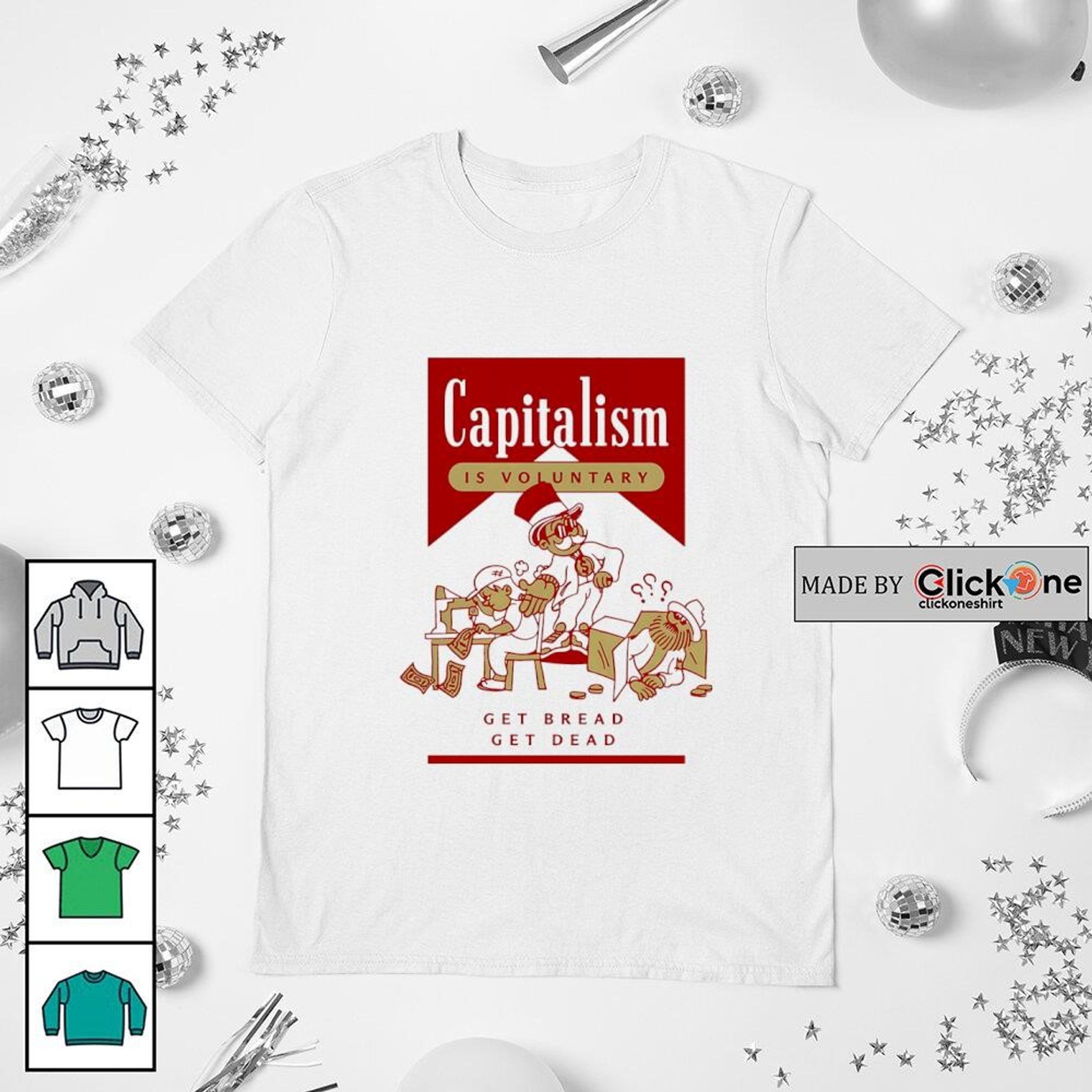 Voluntary System – Satirical Economic Statement Tee-1