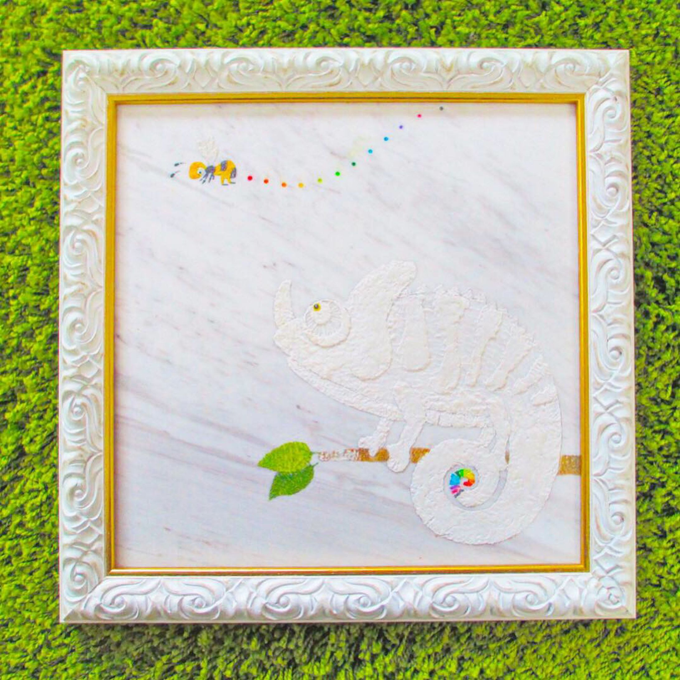 大理石のカメレオン-1