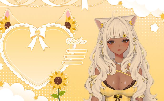 Sunflower VTuber Overlays