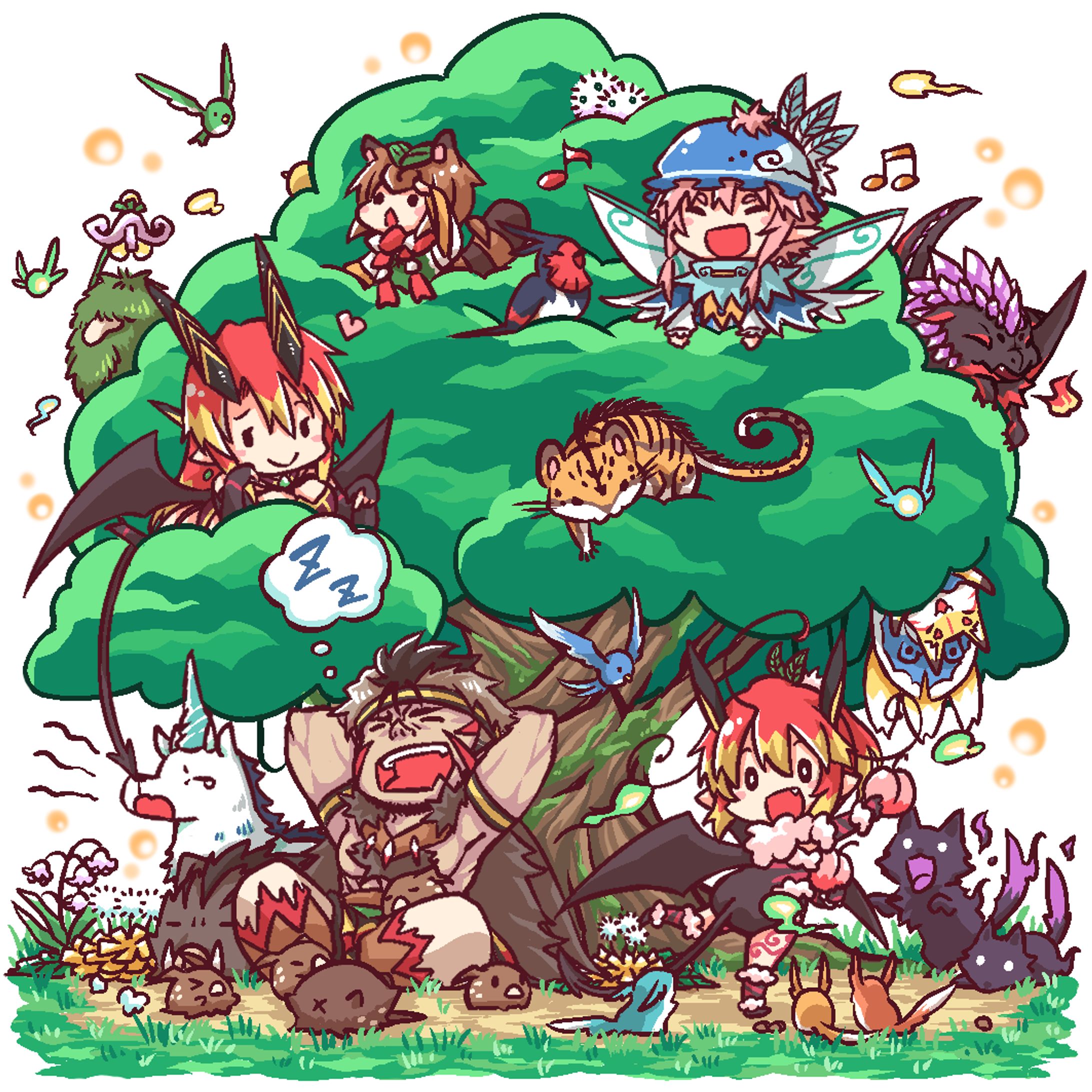 【オリジナル】たんぽぽ森のクルルちゃん。　グッズ用　イラスト-1