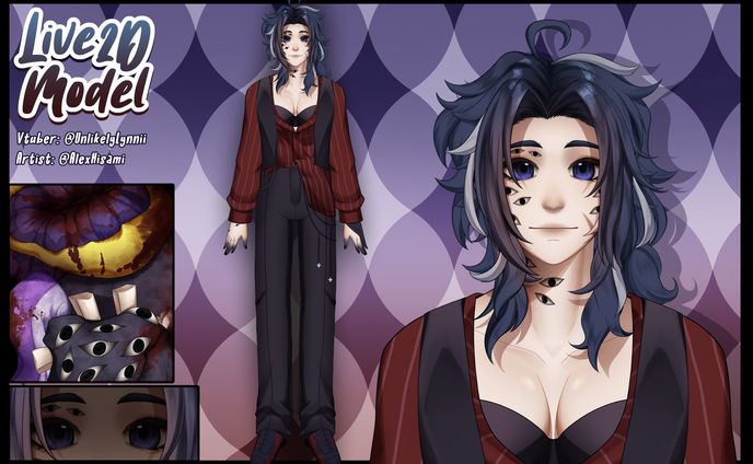 Live2D Model art for UnlikelyLynnii 