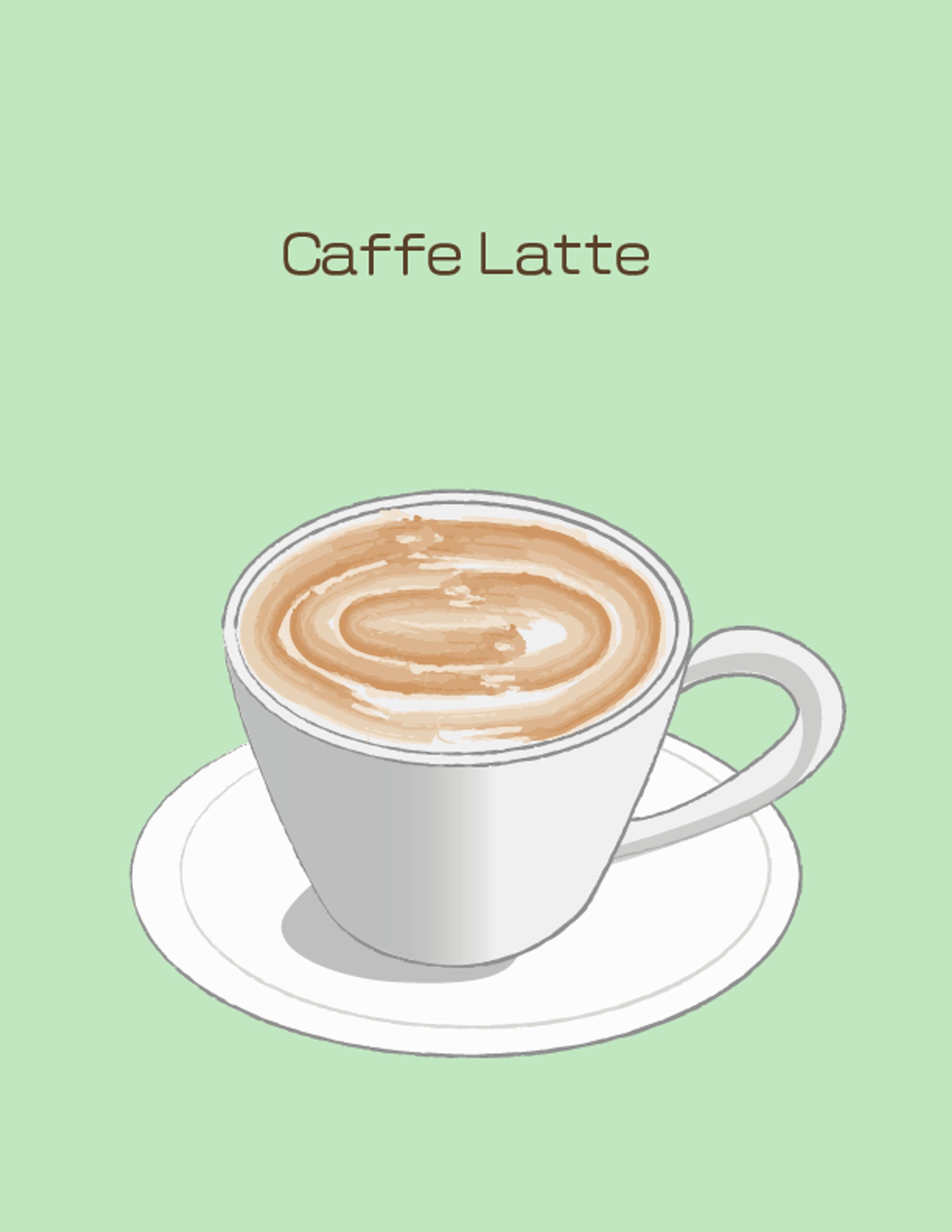 カフェラテイラスト-1