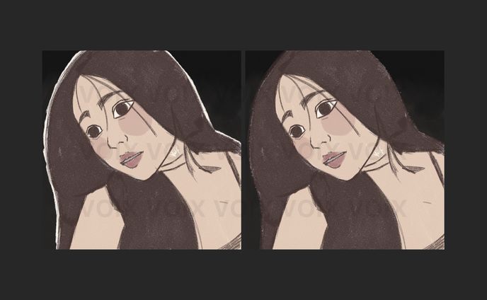 240104 – Deline, Flat Color Illustration