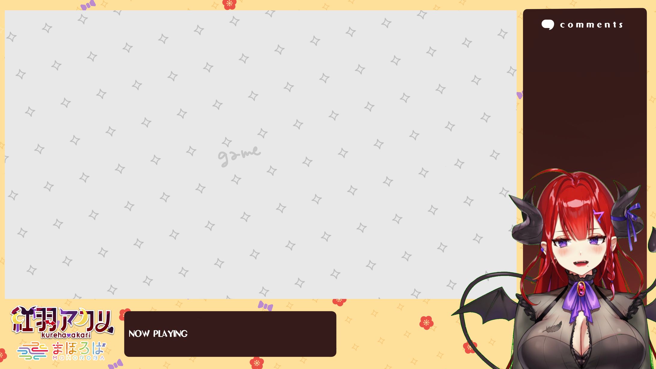 紅羽アカリ様　配信画面デザイン-1