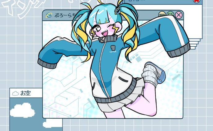 ヒト型ウイルスぷろーらちゃん
