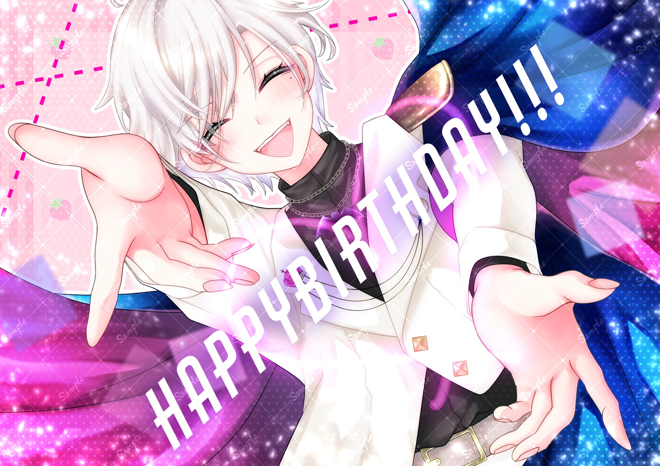 お誕生日祝いイラスト-1