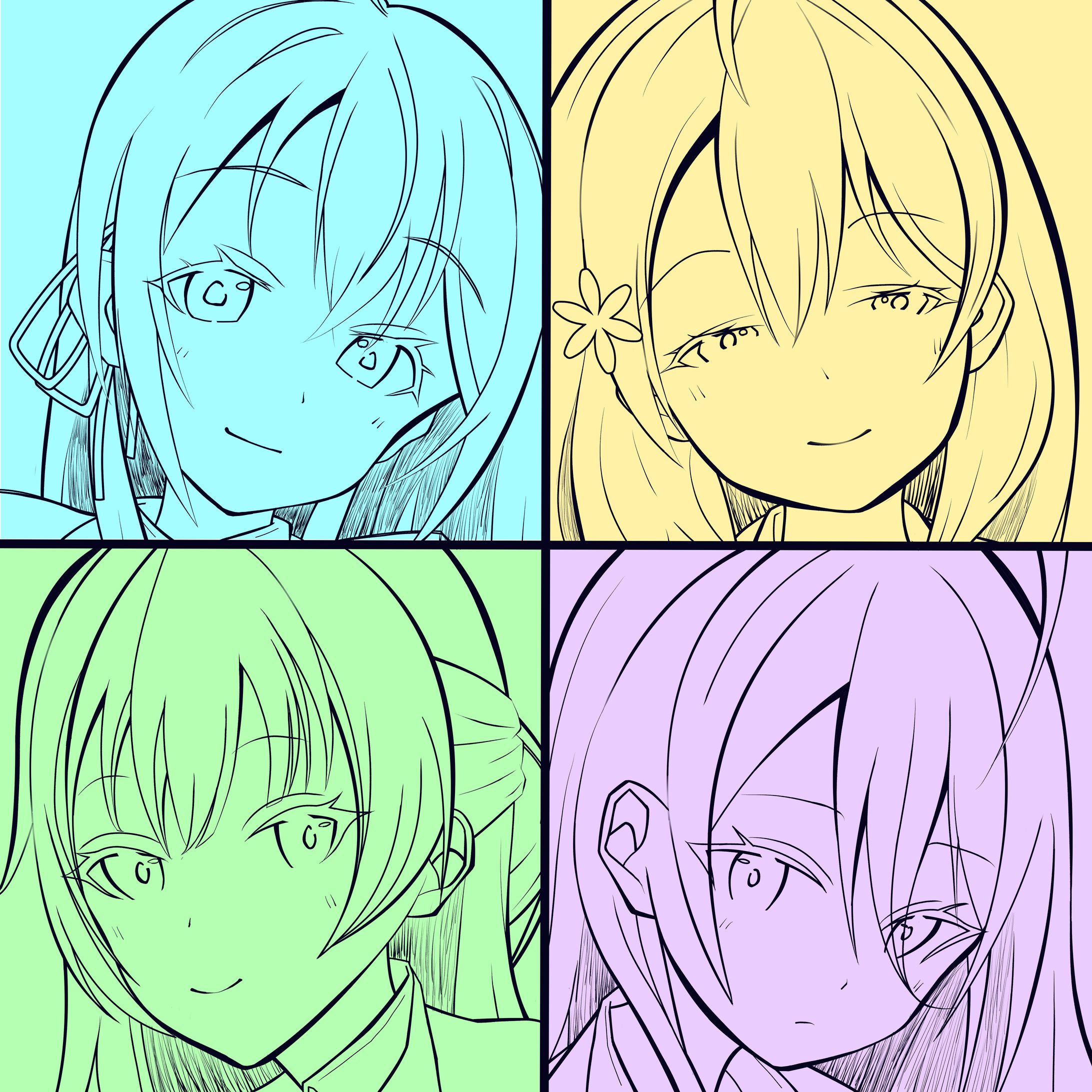 生徒会の4人-ロシデレ-1