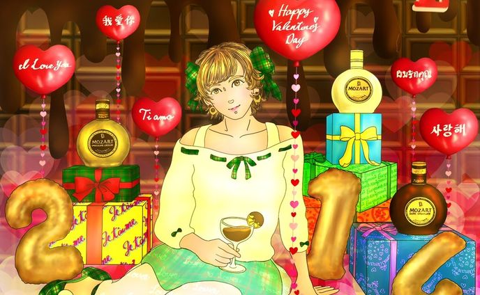チョコレートで酔いながらあなたを待つ
