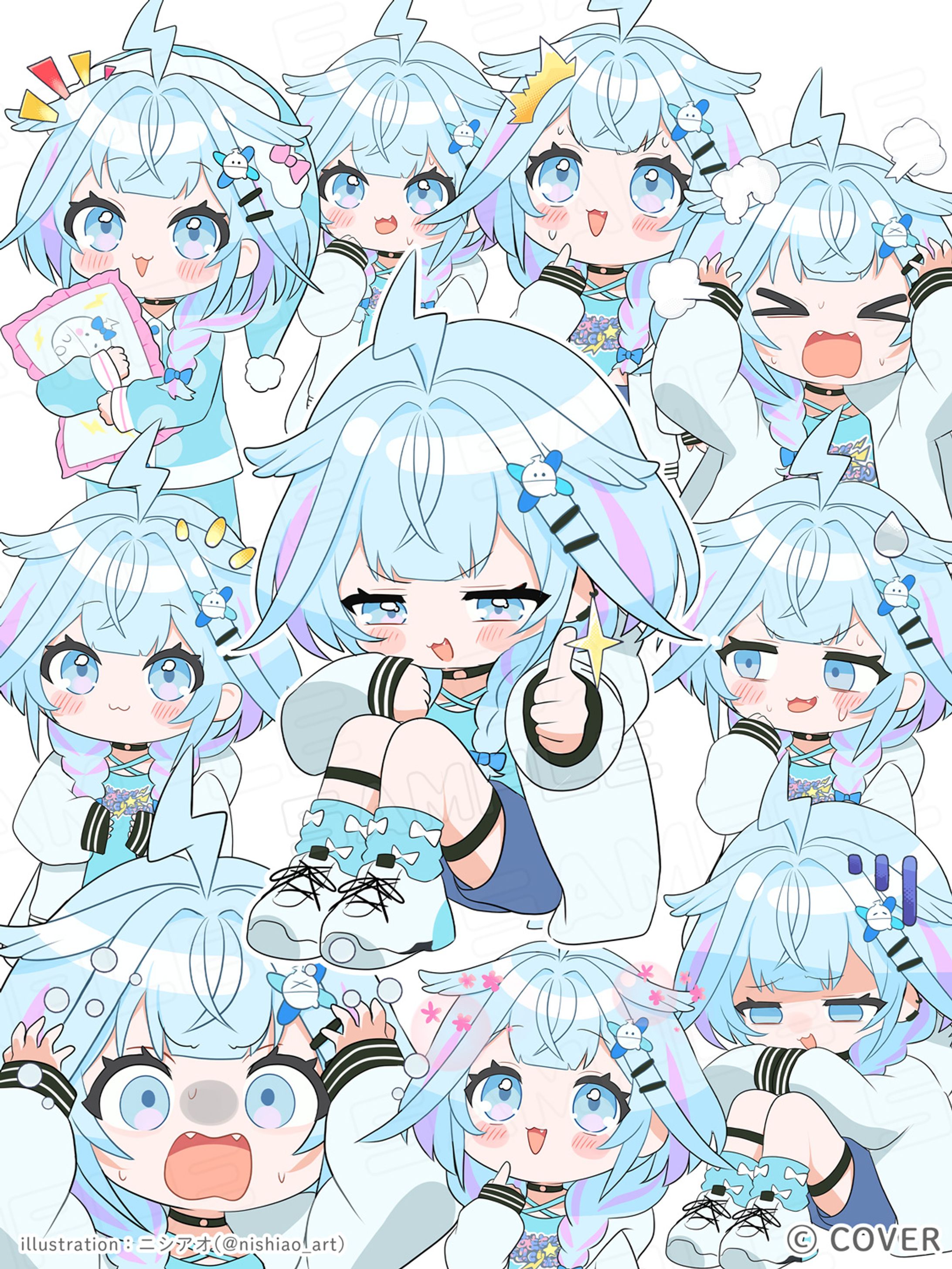 ホロライブDev_is『水宮枢』short動画イラスト・アニメーション「【手書き】VTuberになって変わった事‼️」-1