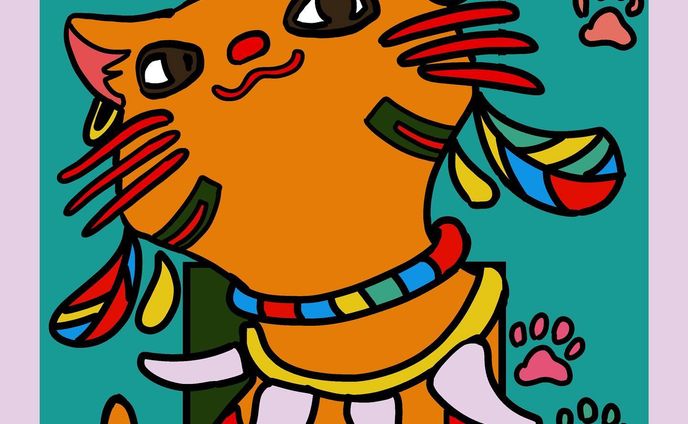 デジタルイラスト、うちの子