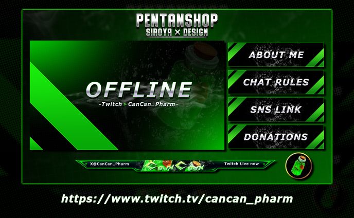Streamer Design ＠CanCan_Pharm