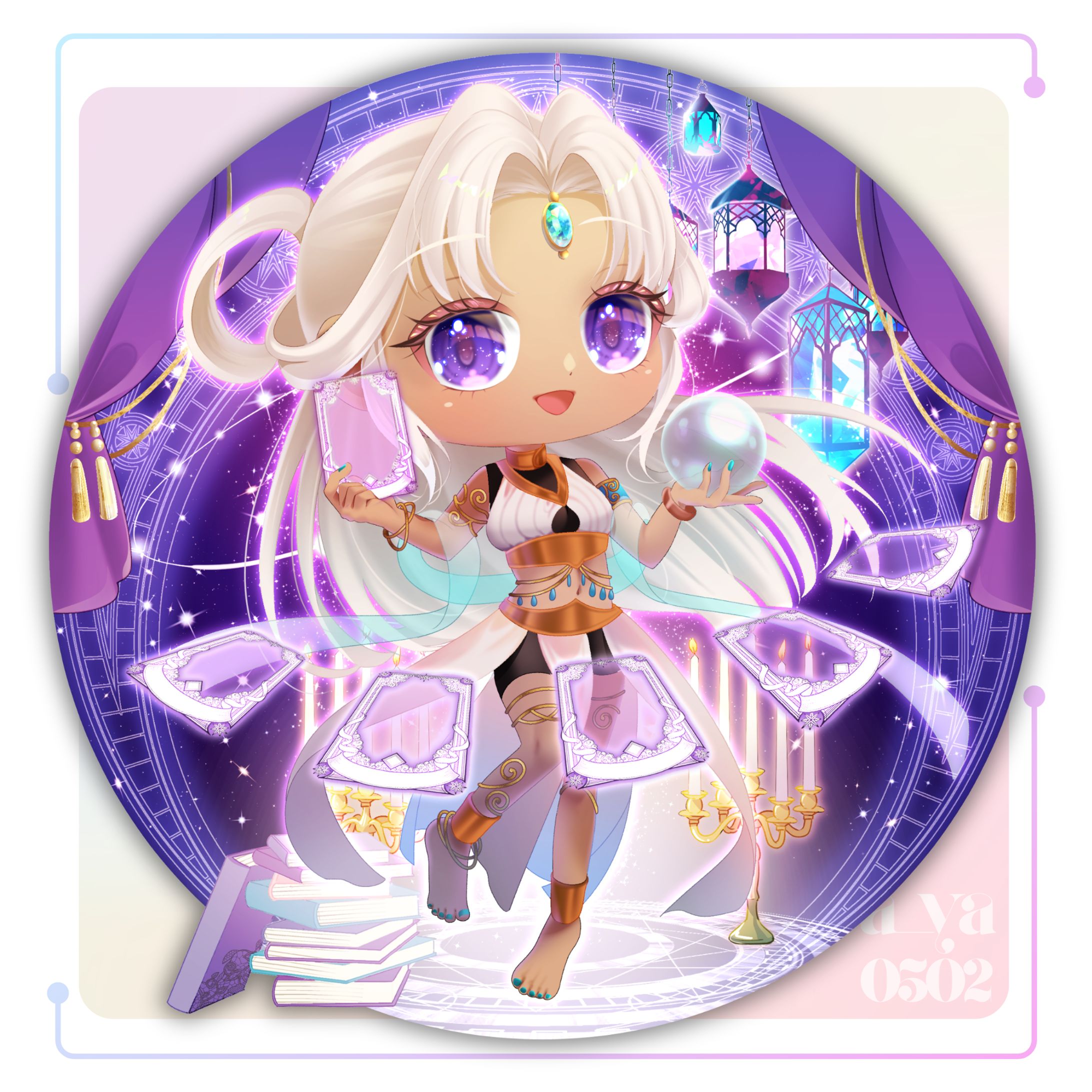 アルル・ルル様 ミニキャライラスト(無償企画)-1