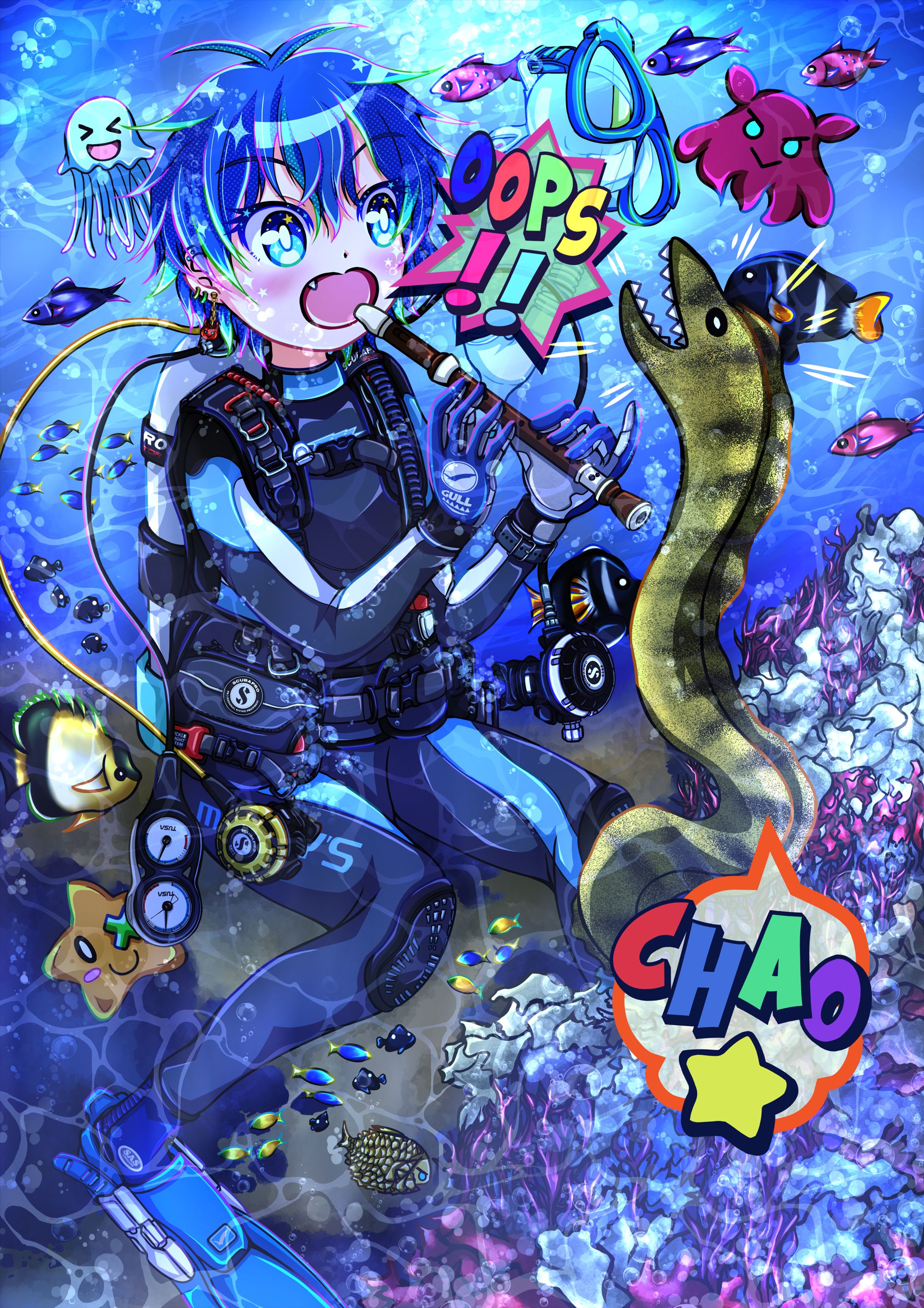 ダイビング（オリジナルキャラクター）-1