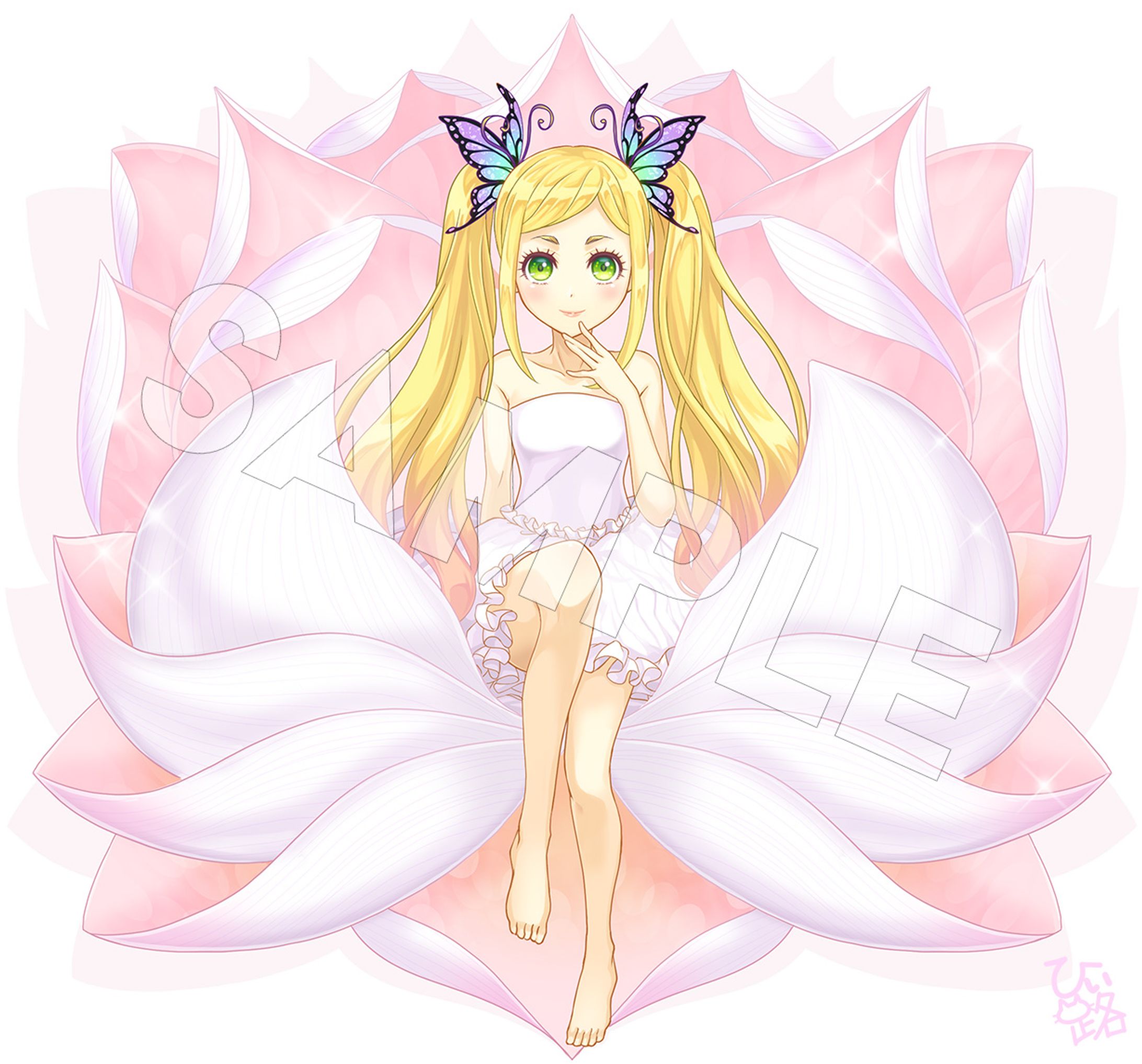 【オリジナルイラスト】_花姫-1