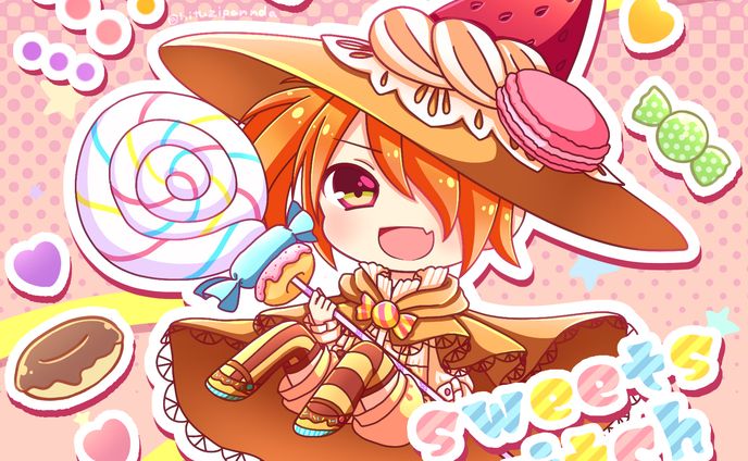 お菓子の魔女SDイラスト