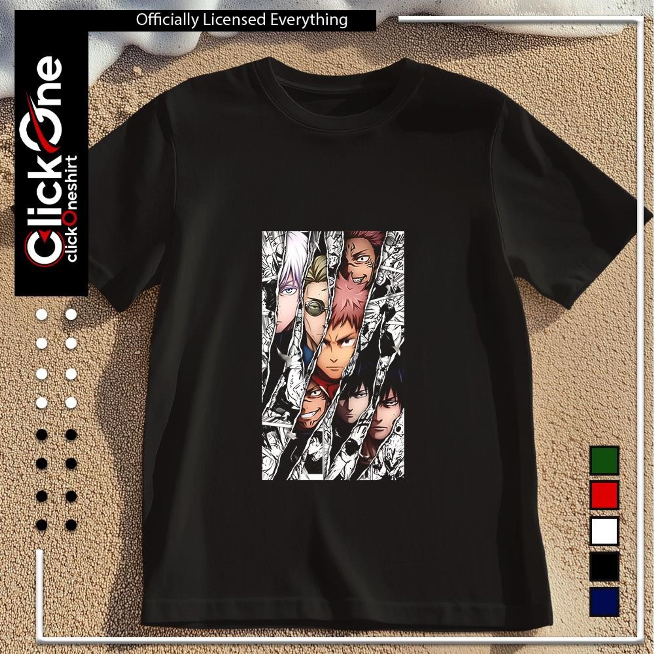 Panel Burst – Cursed Energy Collage Tee-1