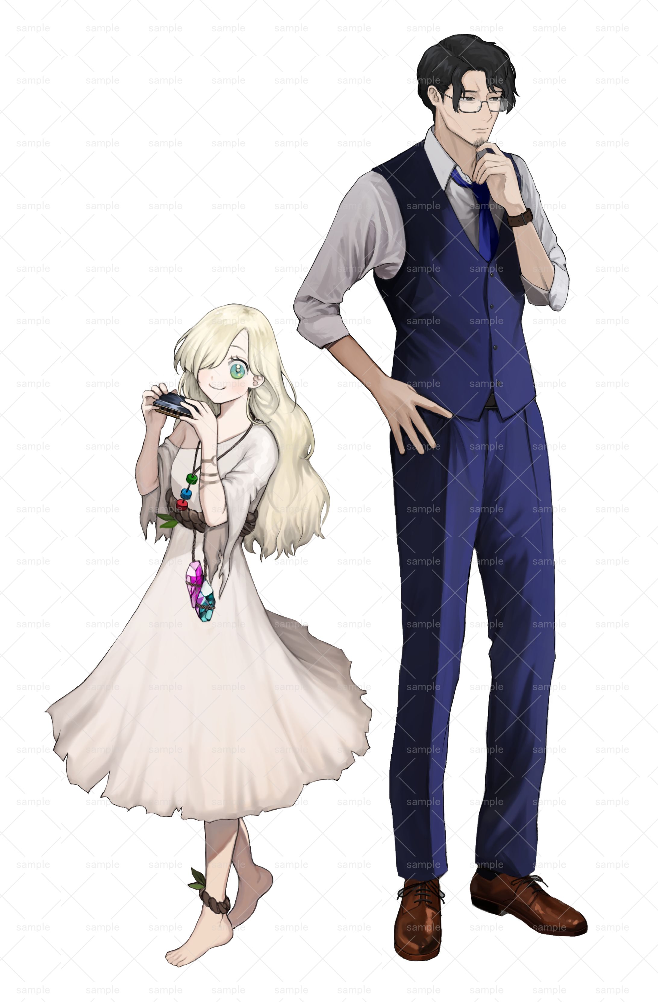 甘乃あもこ様 TRPG配信用立ち絵-1