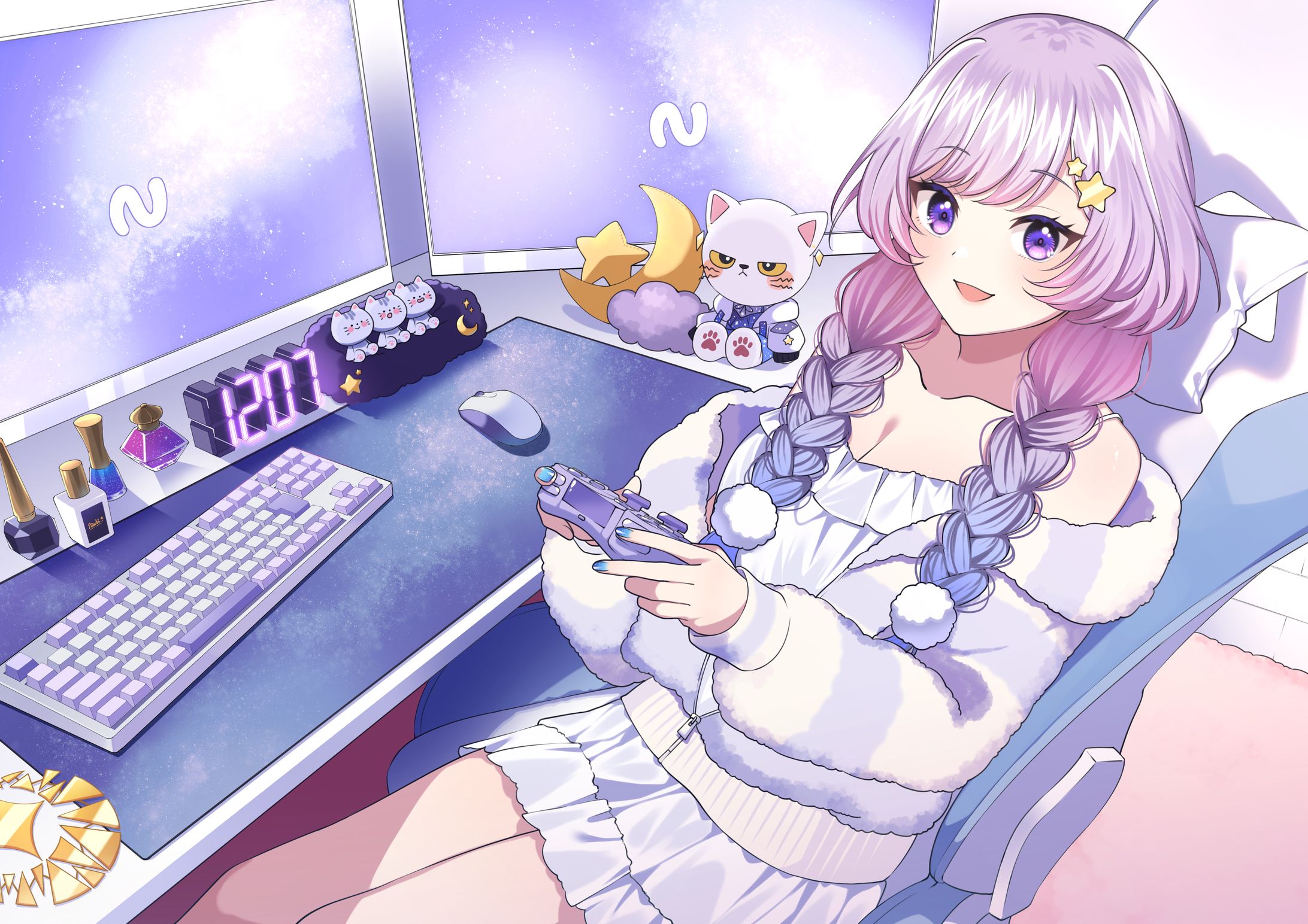 【月乃瀬なち様】背景付きイラスト-1