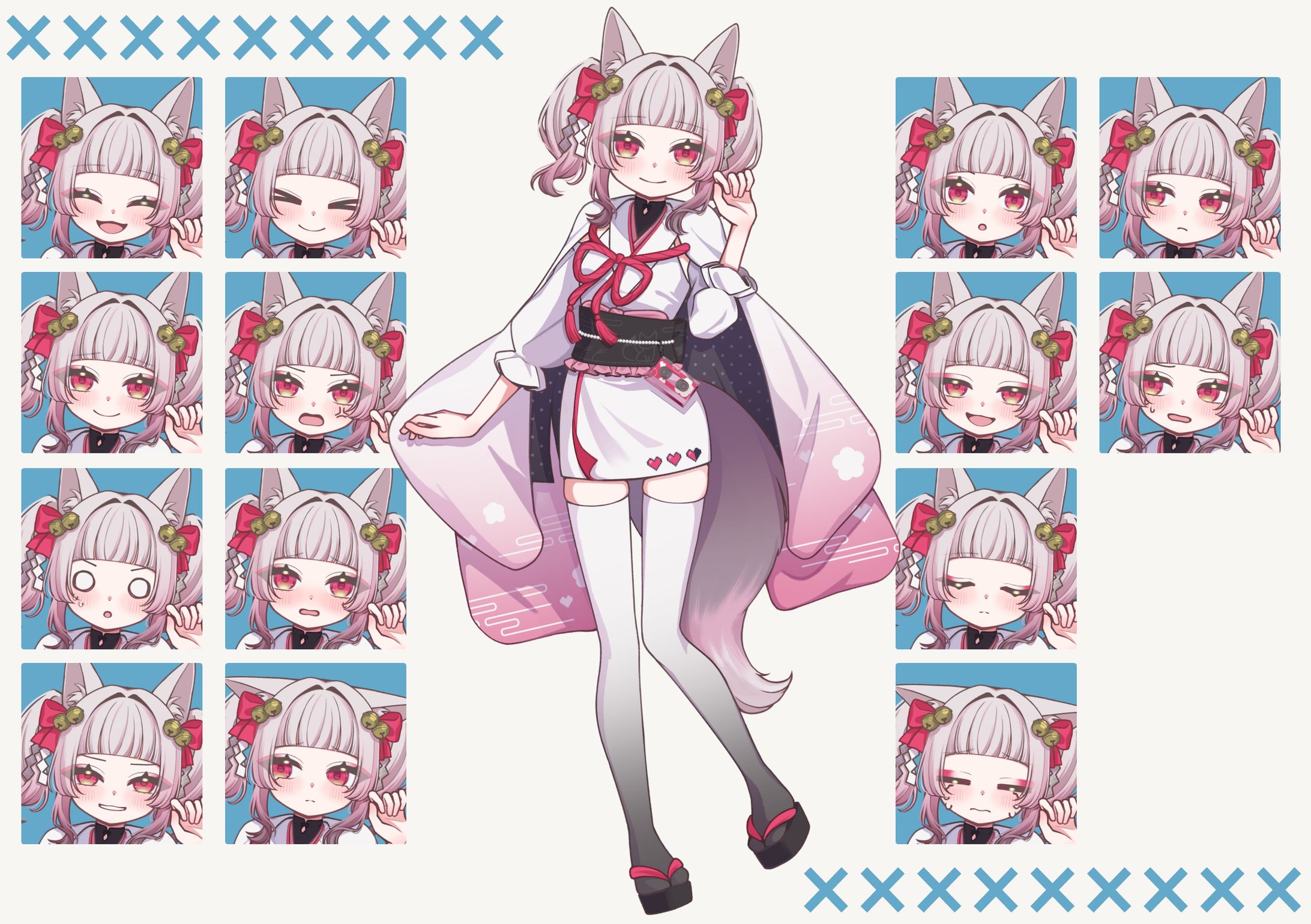 表情差分付き立ち絵、キャラクターデザイン-1