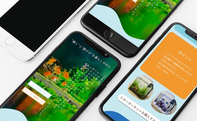 初心者向けレイアウト水槽サービスLP