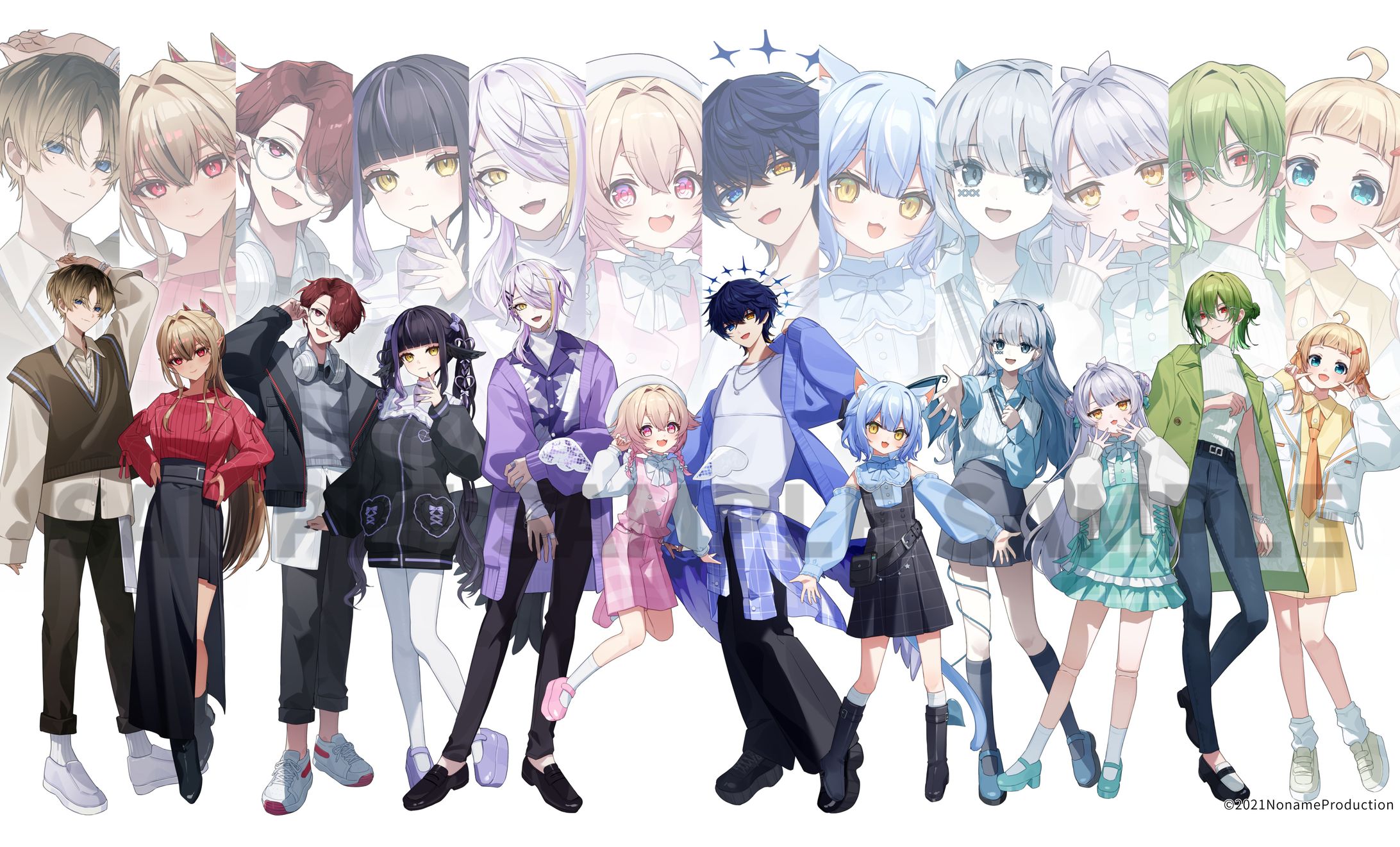 『Nameless Days』MVイラスト(等身キャラ)-1