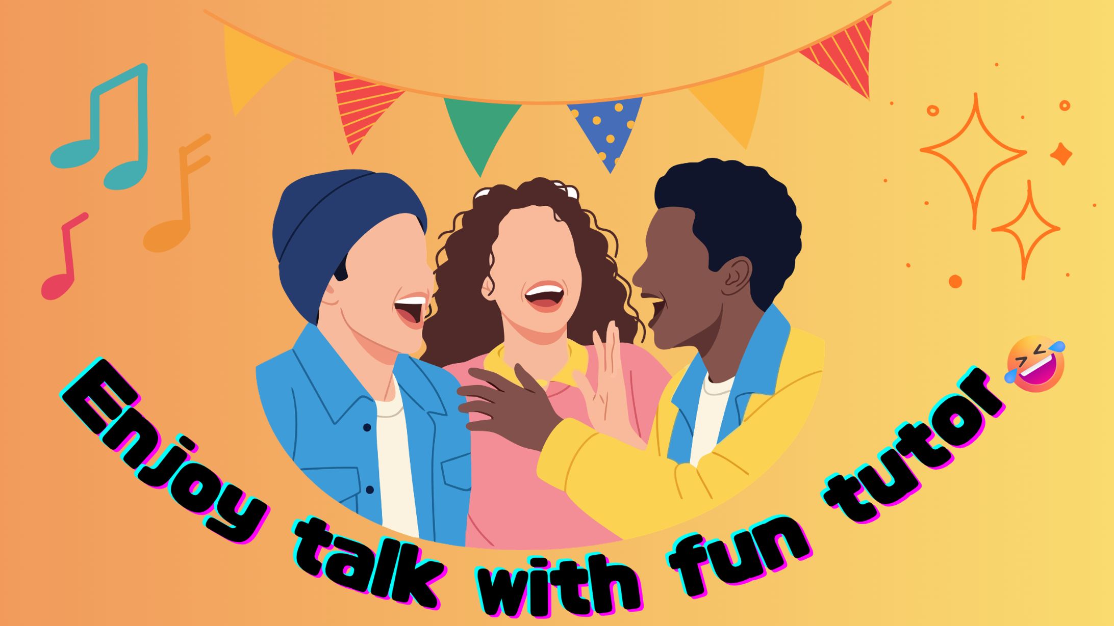 Enjoy talk with fun tutor-1