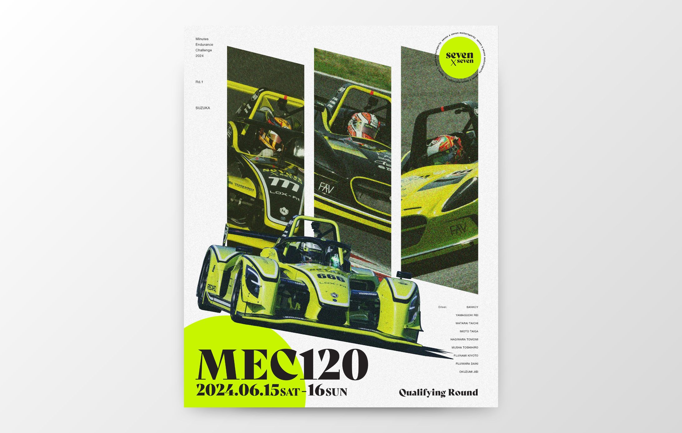 Seven x Seven MEC120 参戦ポスター制作-1
