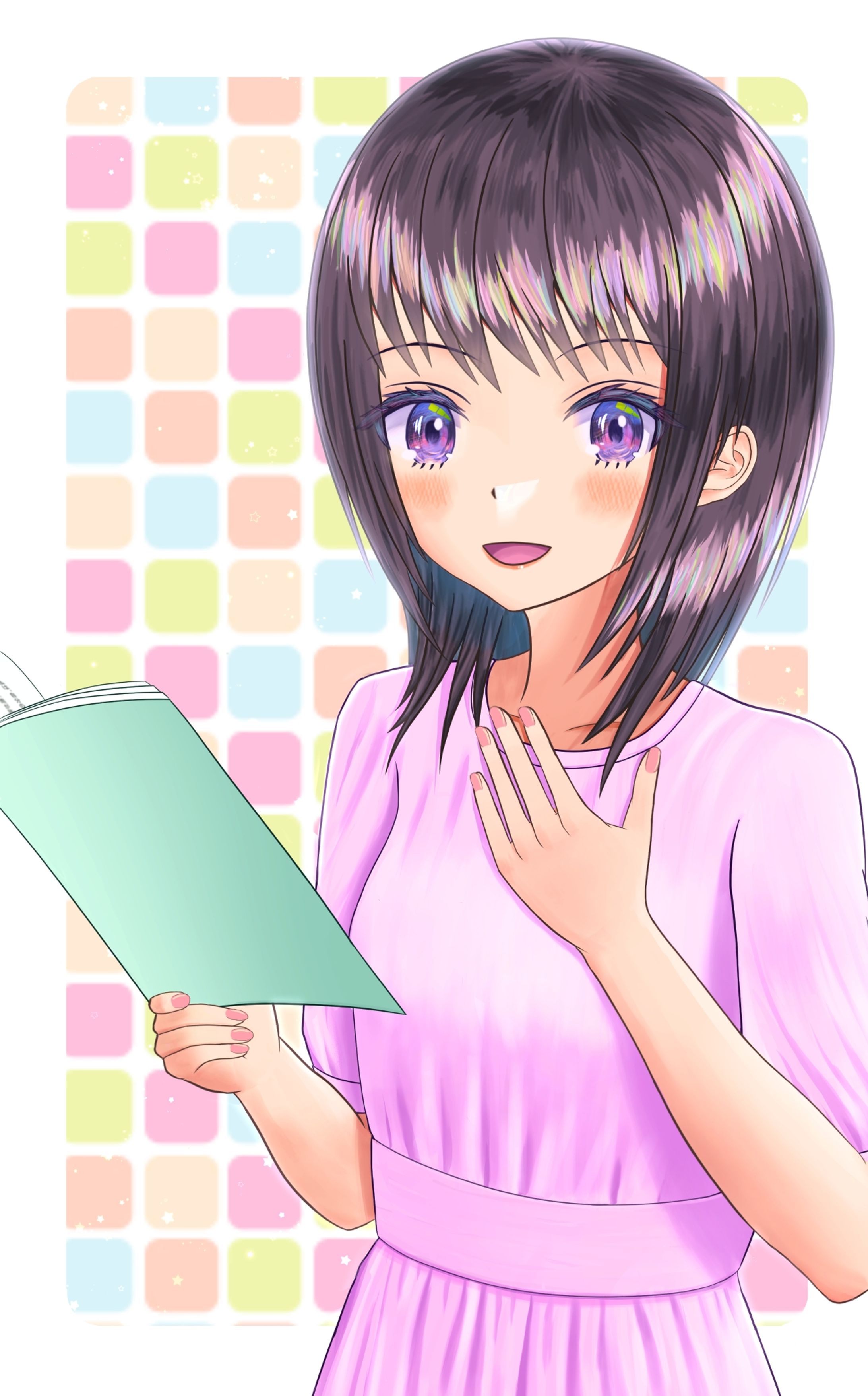 コミックシーモア等で連載中の自作「演／媛もたけなわ！」のヒロイン-1