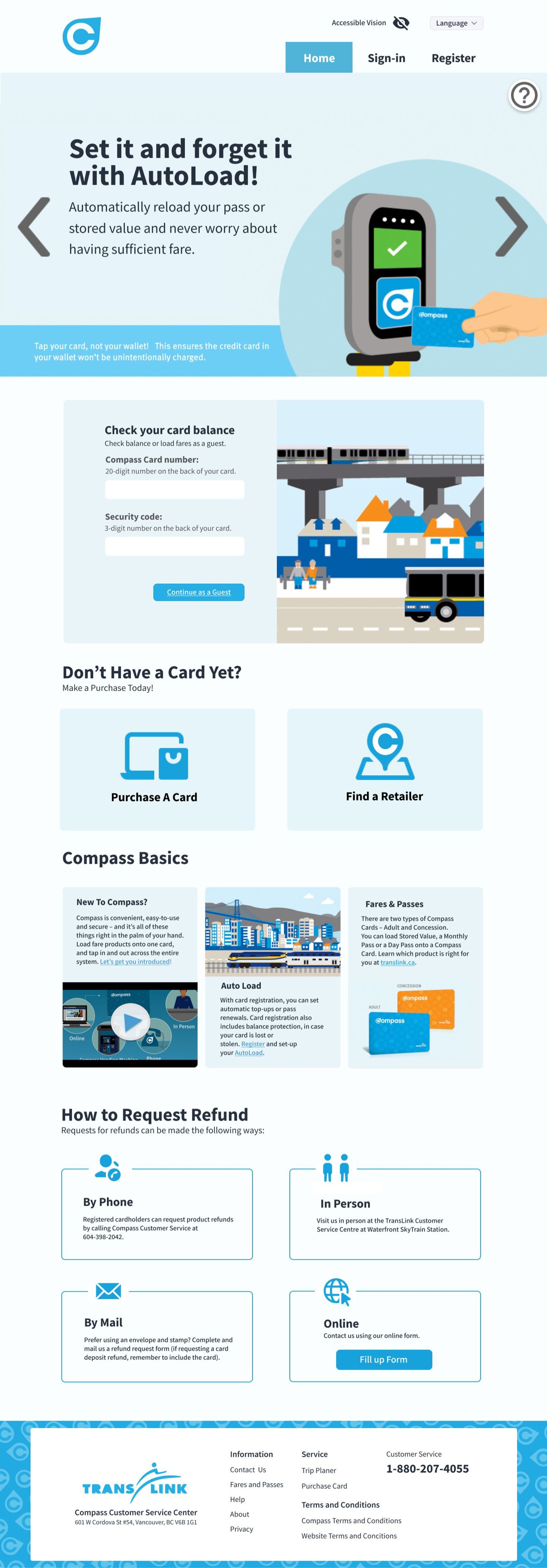 Compass Card Webサイトのリデザイン-1