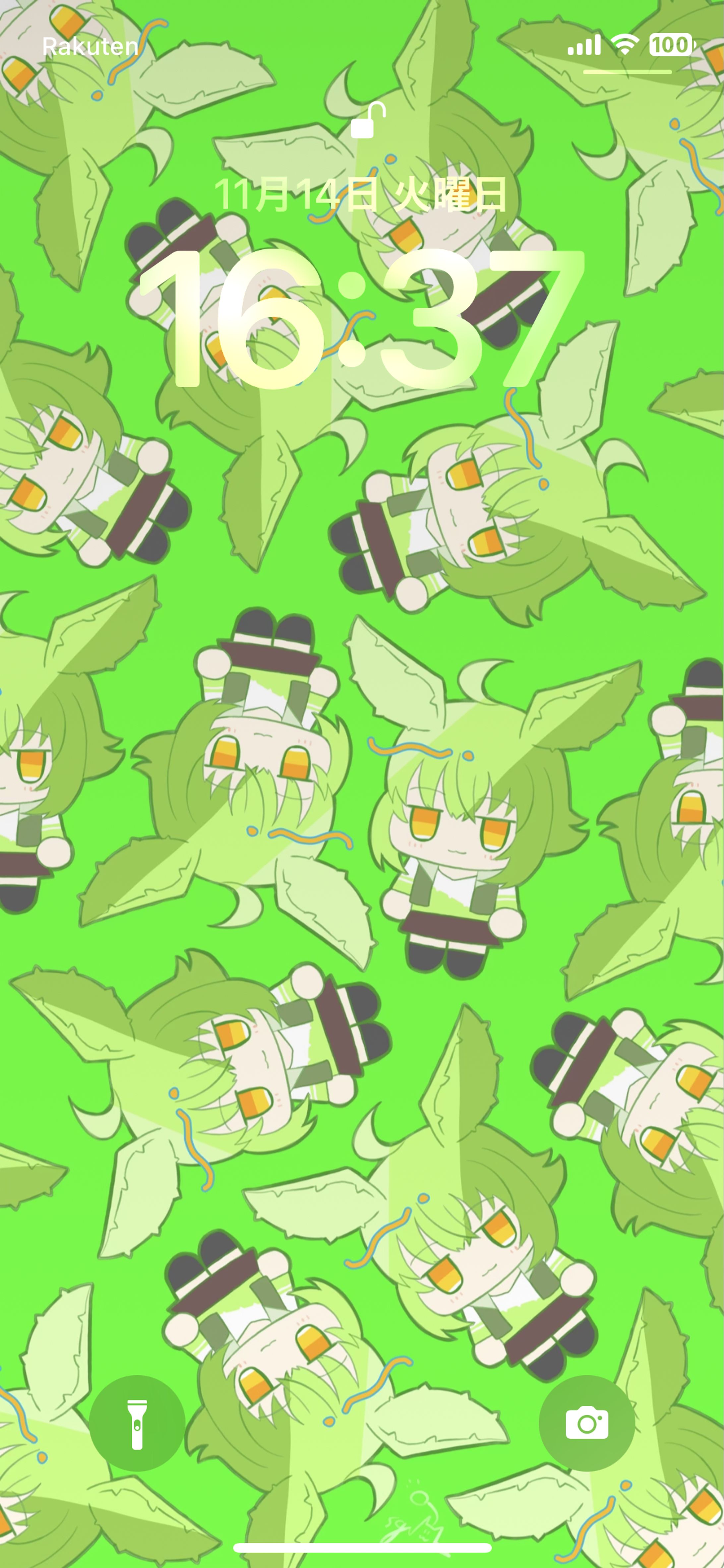 【ご依頼】クライアント様のOCのロック画面-1