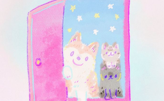 ドアの向こうの世界が気になるね✨

@azuki.yoko2016 あずきちゃん、こげにゃん、きなこちゃん描かせていただきました

#illust #artwork #illustration #drawing #cuteart #cuteartwork #kawaiiart #いらすと #イラスト #犬 #キャラクター #ほのぼの #絵  #いらすとぐらむ #イラストレーター #일러스트 #미술 #插图 #插畫 #犬イラスト#dogillustration #イラストグラム#animalillustration#オリジナルイラスト#柴犬#どこでもドア#黒猫#shibadog#blackcat