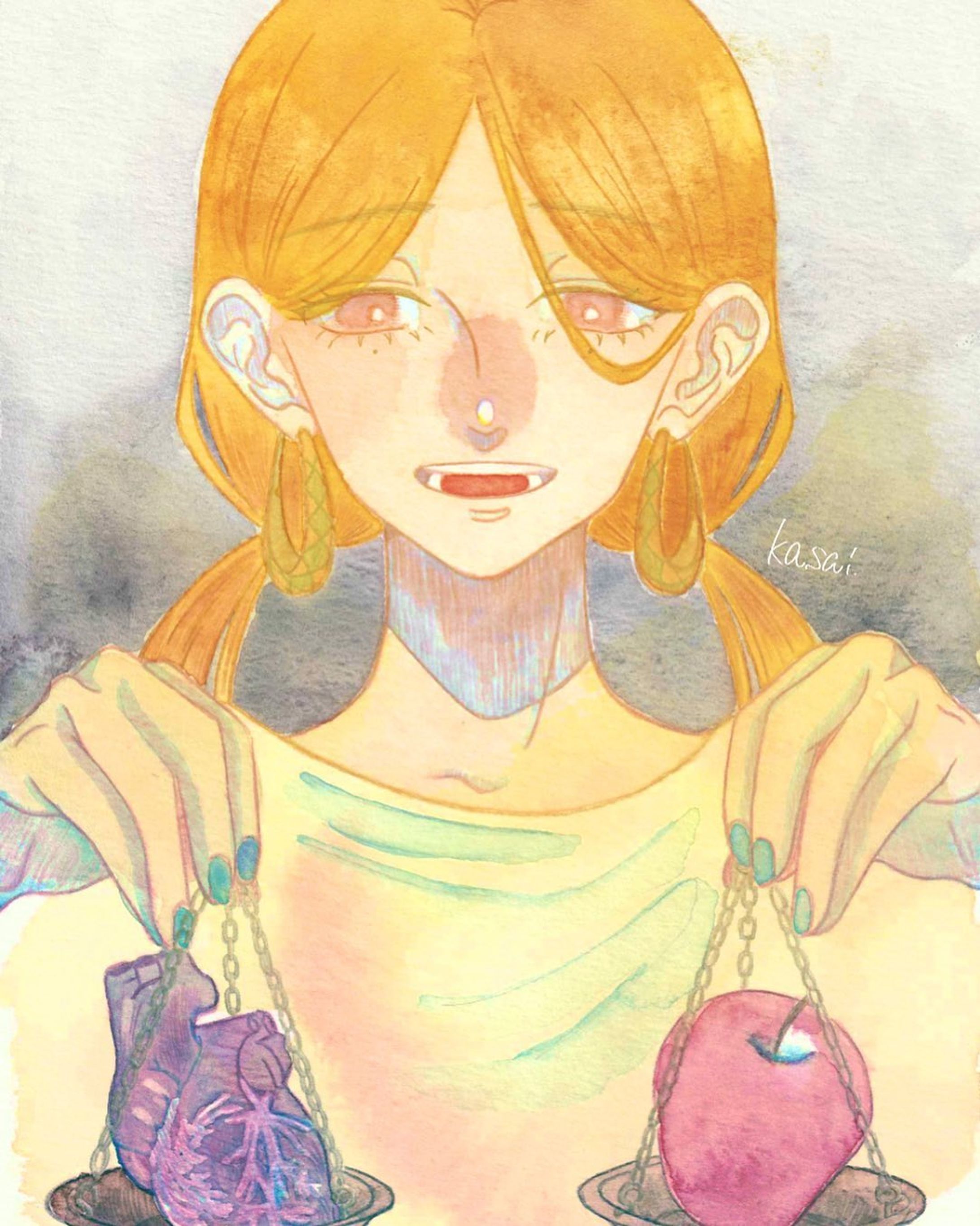 ♎️

 #透明水彩  #イラストレーション
 #イラスト  #アナログイラスト 
 #watercolorpainting  #watercolor 
 #watercolorillustration  #watercolorart #art-1